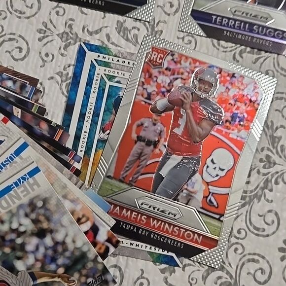 Prizm Football Card Panini 2015 Baseball Cards Topps 30 Piece Lot - Picture 3 of 8